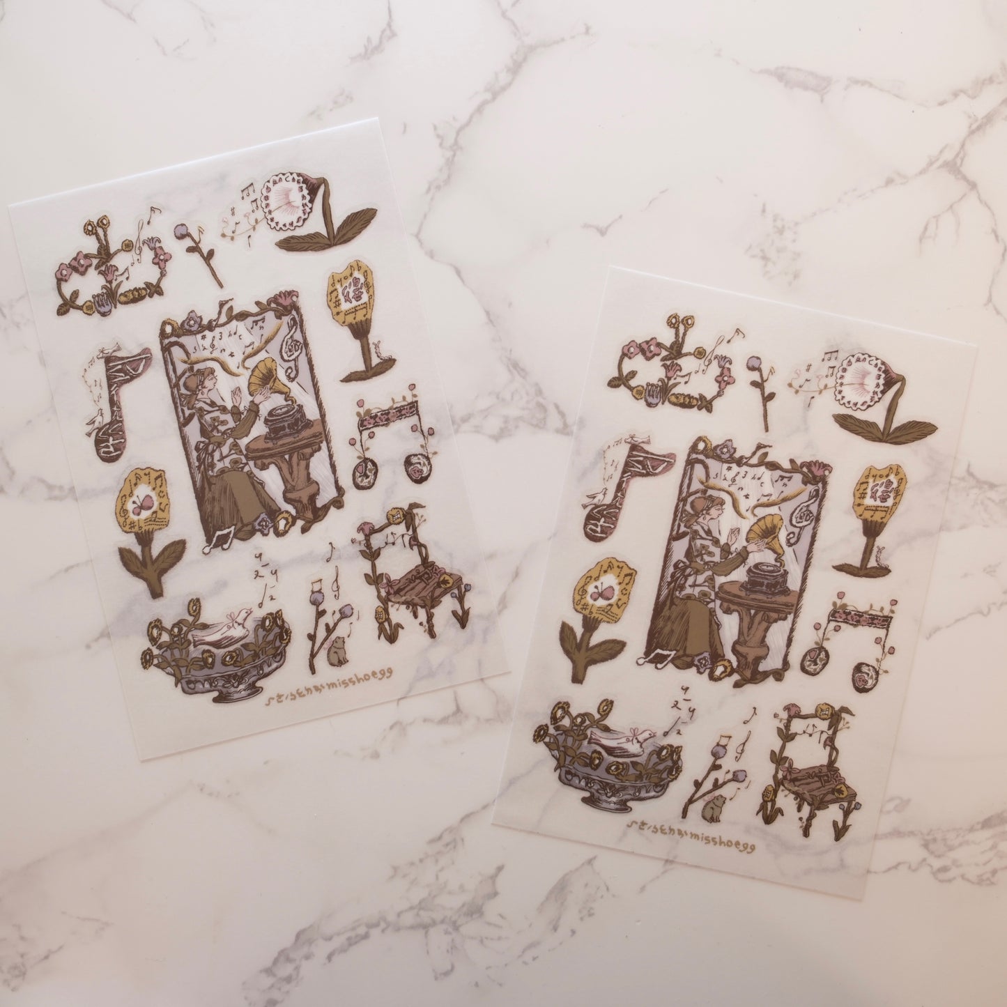 Misshoegg Print-On Sticker - Melodies of Flowers