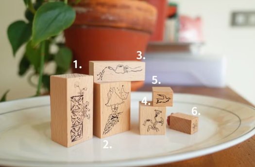 Misshoegg Corner Garden Rubber Stamp, 6 designs