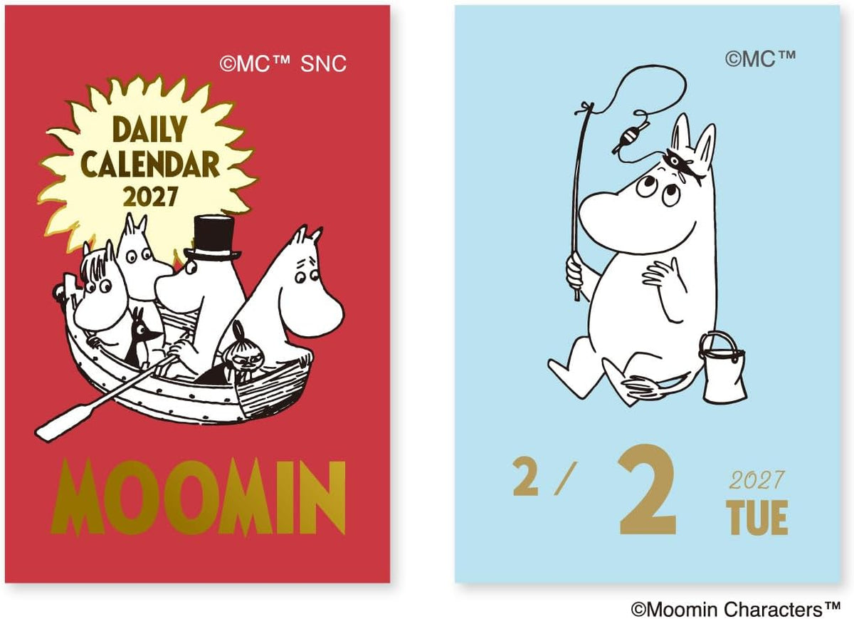 Moomin 2027 Mini Tear-off Daily Calendar