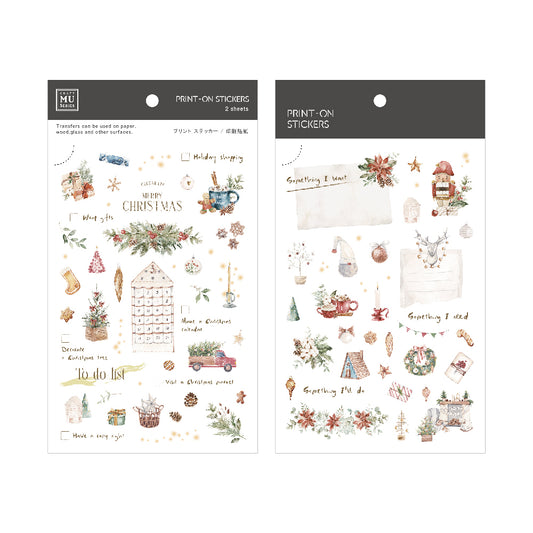 MU Print-On Stickers Christmas Limited Edition No.22