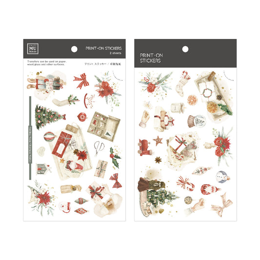 MU Print-On Stickers Christmas Limited Edition No.23