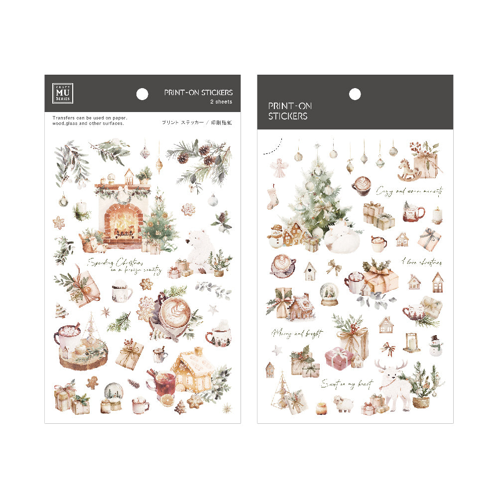 MU Print-On Stickers Christmas Limited Edition No.24