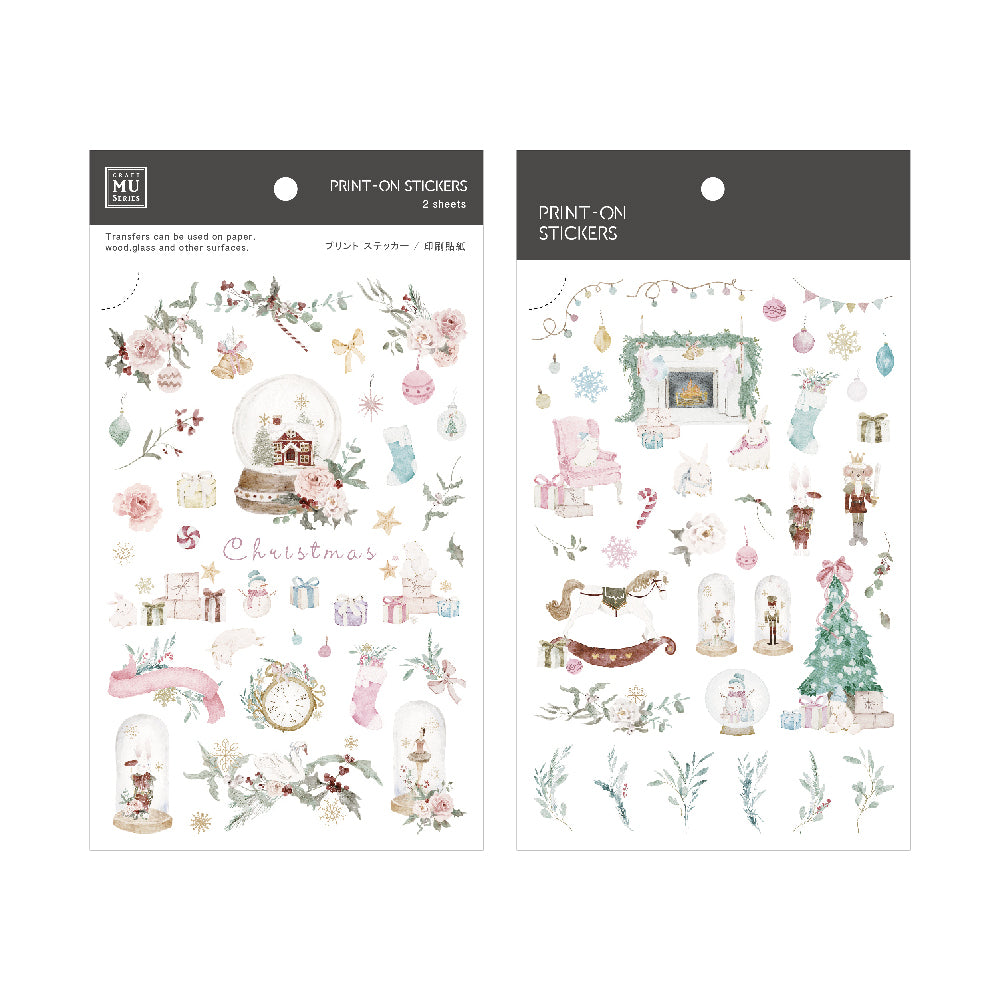 MU Print-On Stickers Christmas Limited Edition No.25