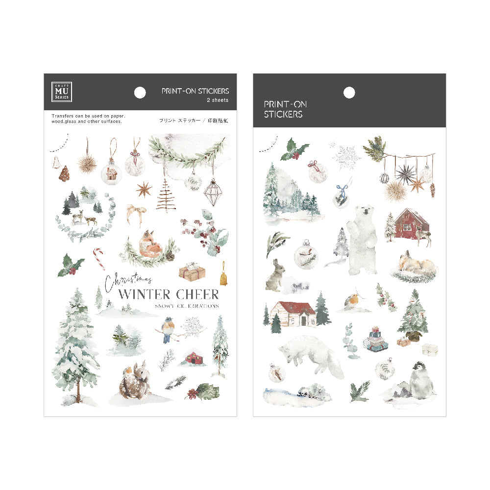 MU Print-On Stickers Christmas Limited Edition No.26