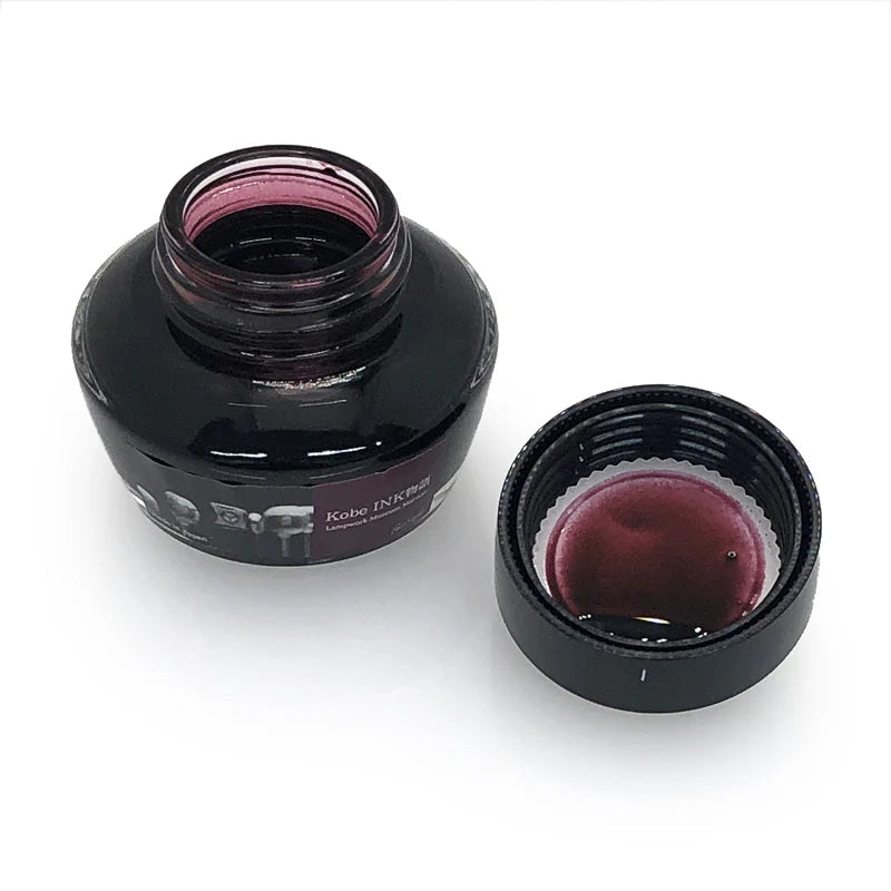 Nagasawa Kobe Bottled Ink - Lampwork Museum Maroon, Special Collaboration
