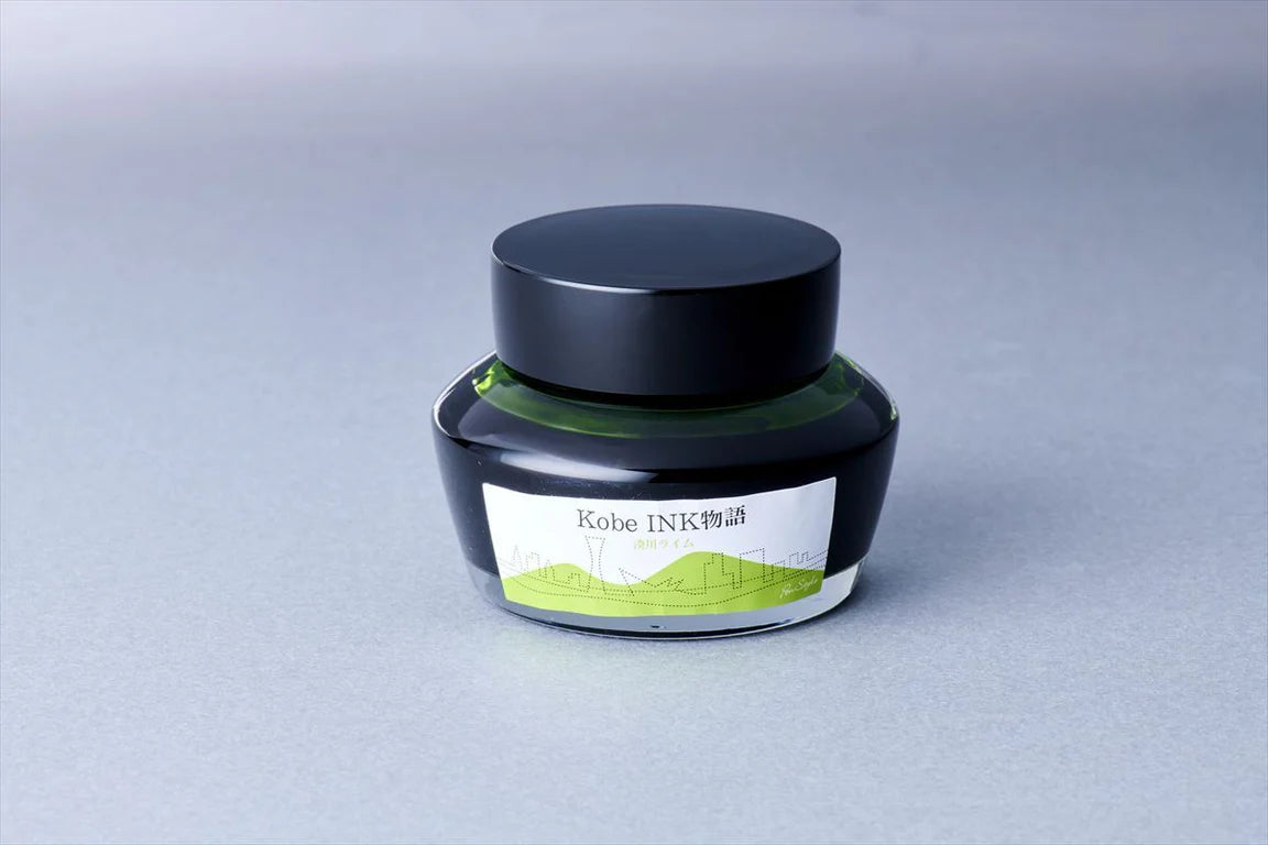 Nagasawa Kobe Bottled Ink - No.19 Minato-gawa Lime