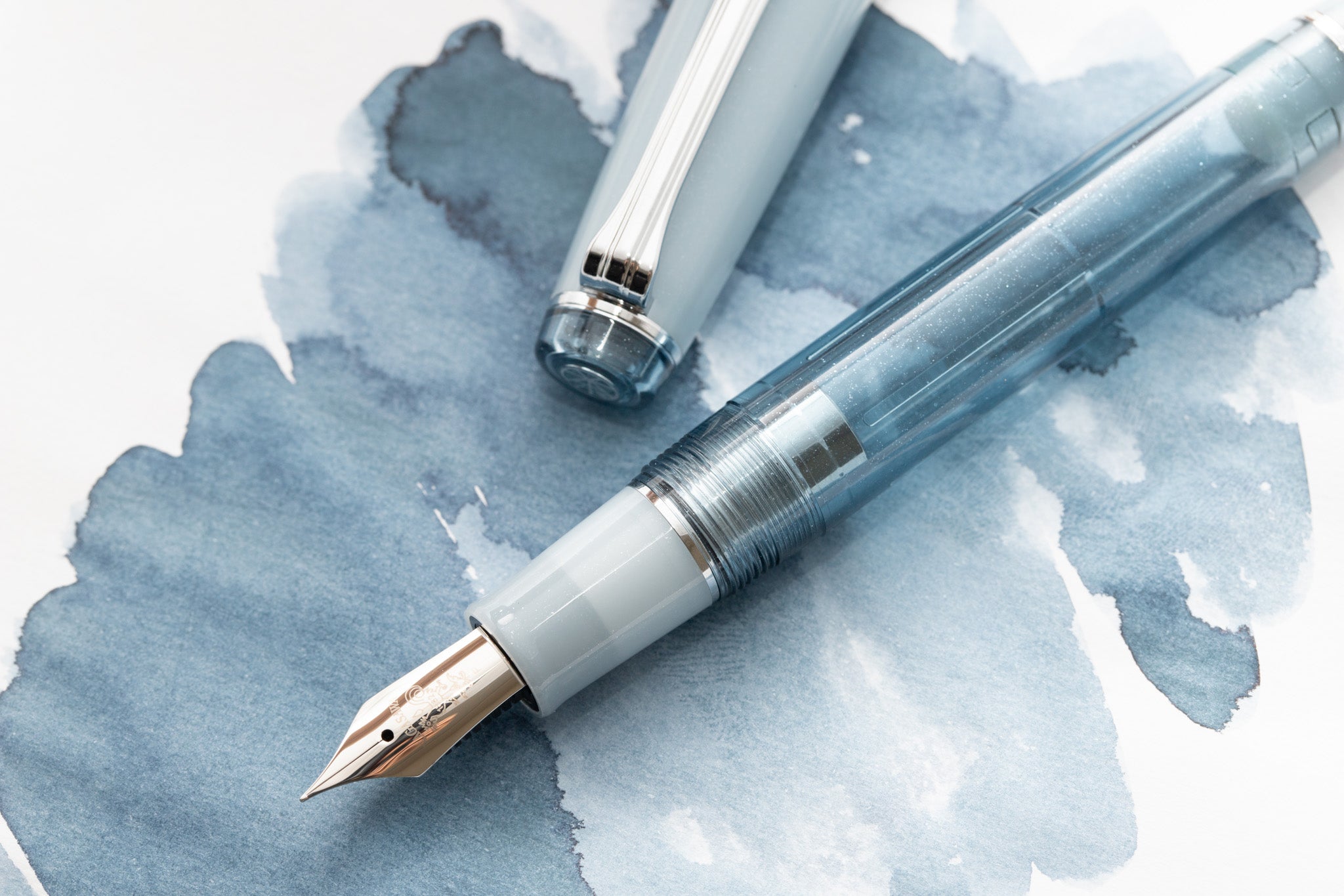 Nagasawa Original Fountain Pen - Chaska Blue Silver, Limited