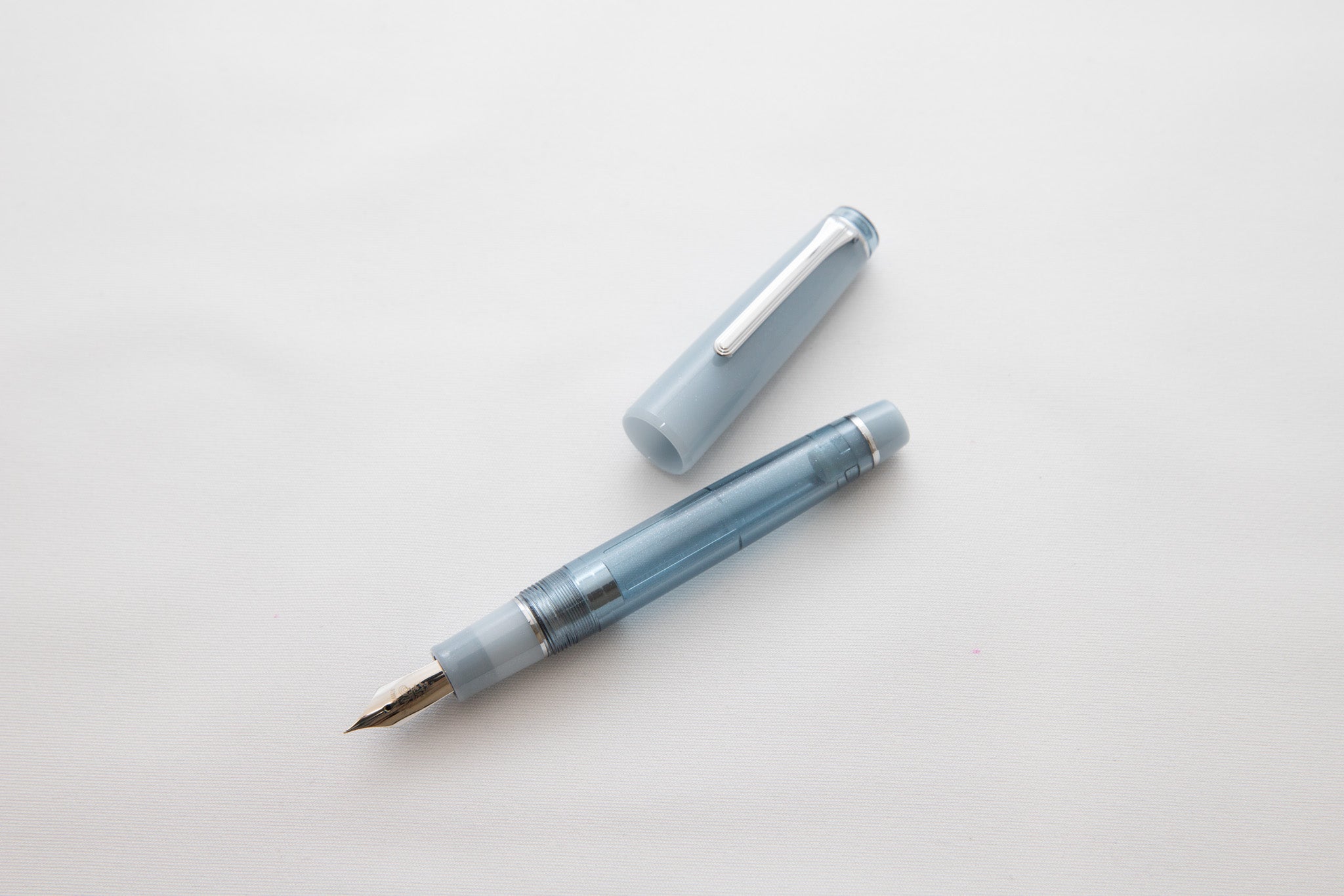 Nagasawa Original Fountain Pen - Chaska Blue Silver, Limited