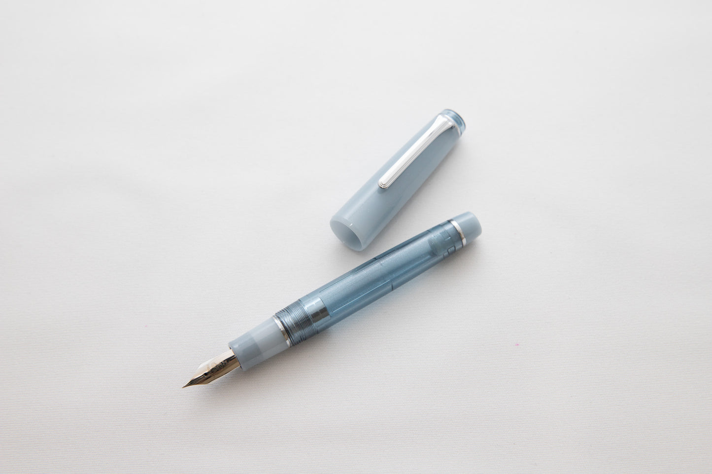 Nagasawa Original Fountain Pen - Chaska Blue Silver, Limited Edition