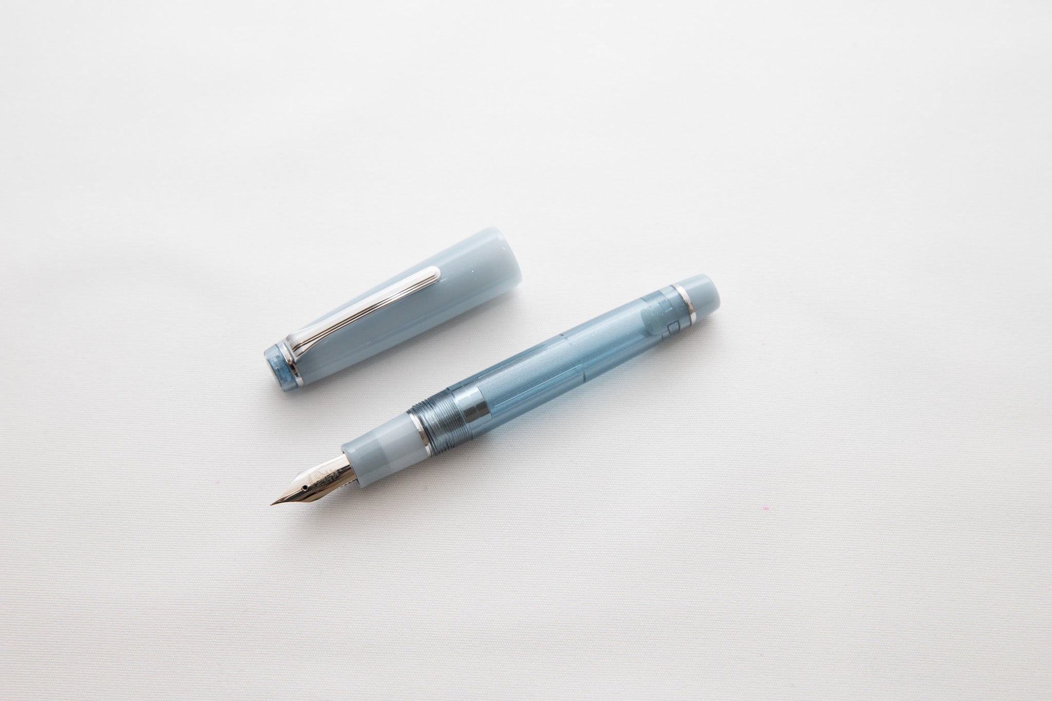 Nagasawa Original Fountain Pen - Chaska Blue Silver, Limited