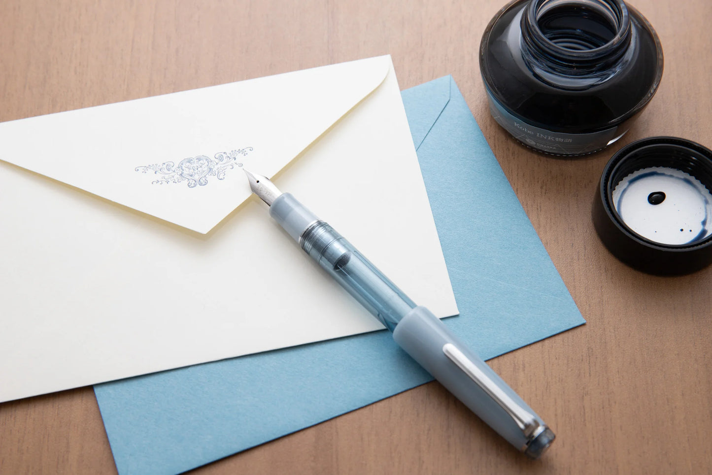 Nagasawa Original Fountain Pen - Chaska Blue Silver, Limited Edition