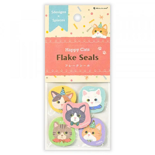 NB Flake Sticker Packet - Happy Cats