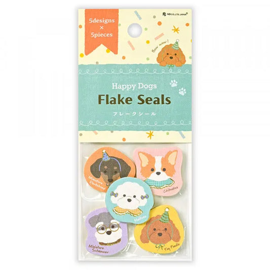NB Flake Sticker Packet - Happy Dogs