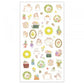 NB Mini Animal PET Sticker Sheet with Gold Foil - Flying Squirrel and Flower