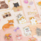 NB Mini Animal PET Sticker Sheet with Gold Foil - Kitten and Holiday