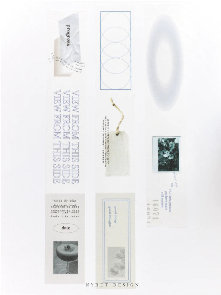 NYRET Design Vo.8 Planner Series II Washi Tape, 2 designs