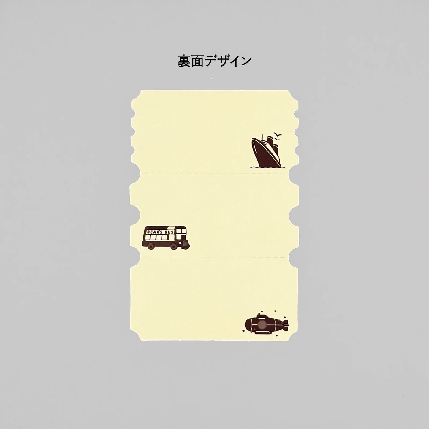 ob1toy x ROKKAKU Perforated Ticket-Style Memo Card - Earth Tours