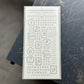 OEDA Letterpress Letter Sticker Sheet, Dark Gray, Limited Edition