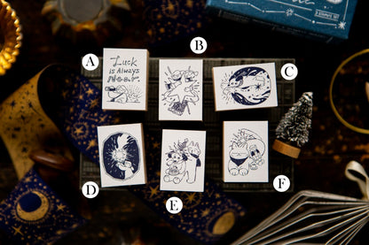OURS "The Gift" Lucky Star Series Rubber Stamp