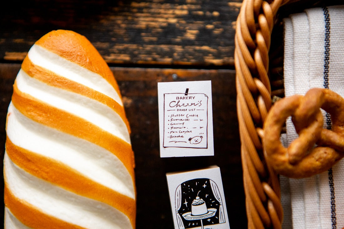 OURS "The Gift" Bakery Series Rubber Stamp