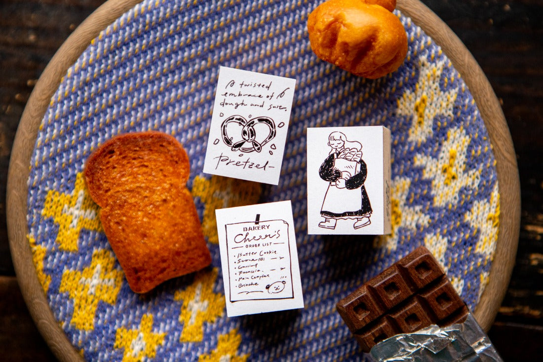 OURS "The Gift" Bakery Series Rubber Stamp