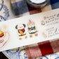 OURS Tea Room Sleeping Cat Kiss-cut PET Tape