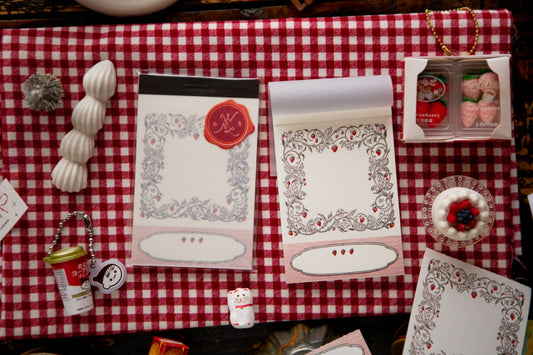 OURS Strawberry Frame Letterpress Label Book