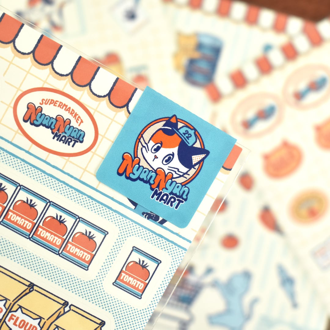Papier Platz x ob1toy Sticker Sheet, 2 designs