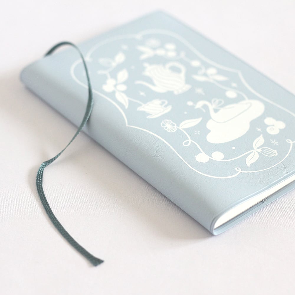 Papier Platz x A La Carudou Pocket Notebook - Swan Afternoon Tea