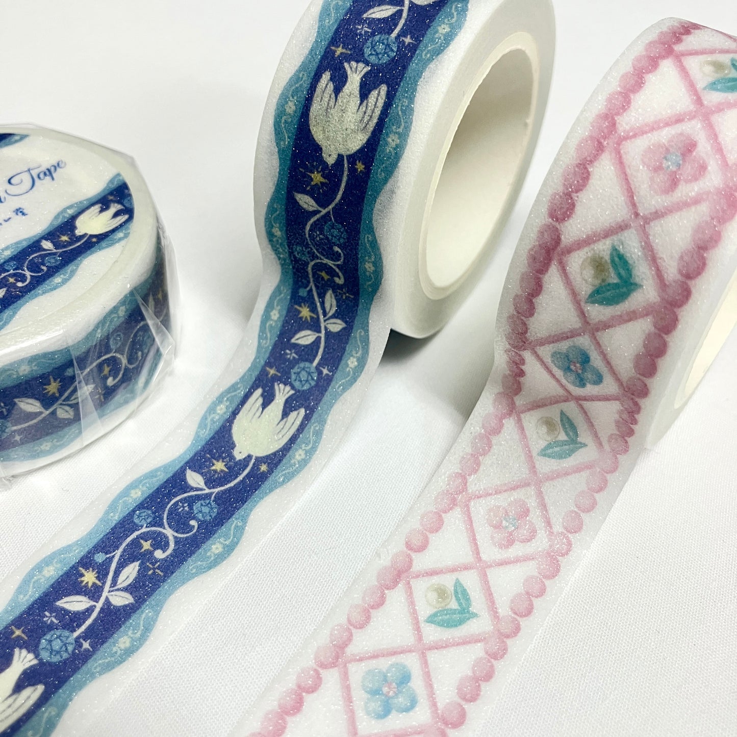 Papier Platz x A La Cardo Sparkly Washi Tape, 2 designs