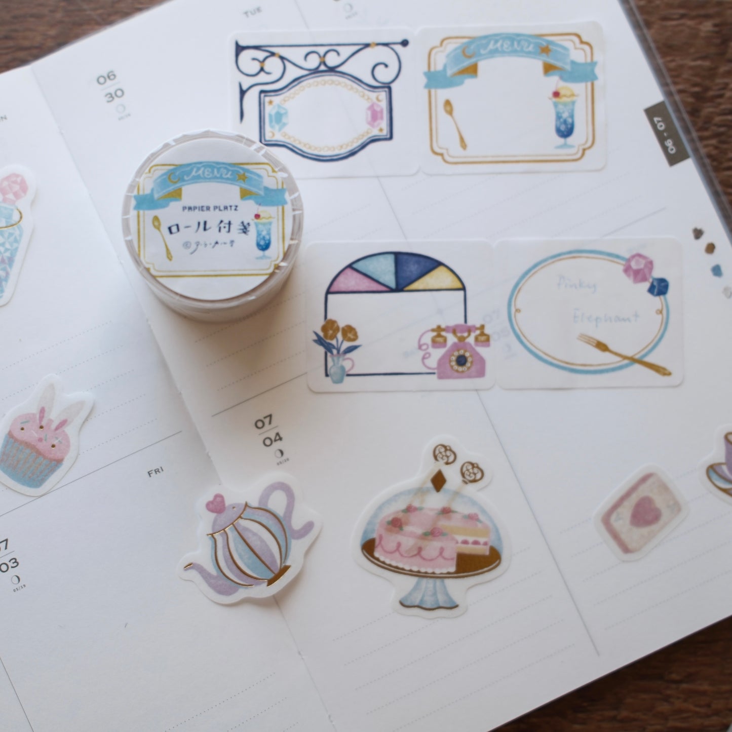 Papier Platz x A La Carudou Sticky Memo Roll - Gem Kissaten