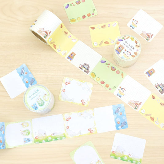 Papier Platz x Natsunoka Sticky Memo Roll, 2 designs