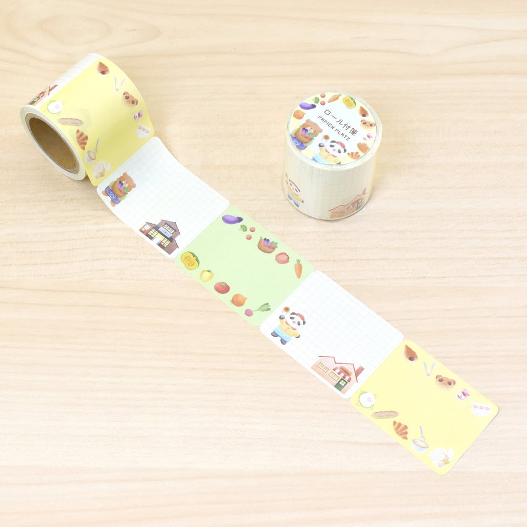 Papier Platz x Natsunoka Sticky Memo Roll, 2 designs