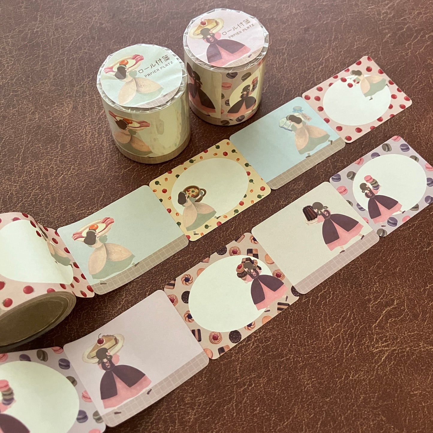 Papier Platz x Terufuku Sticky Memo Roll, 2 designs