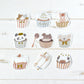 Papier Platz x Tobimatsu Shoichiro Gold Foil Sticker Packet, 2 designs