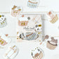 Papier Platz x Tobimatsu Shoichiro Gold Foil Sticker Packet, 2 designs