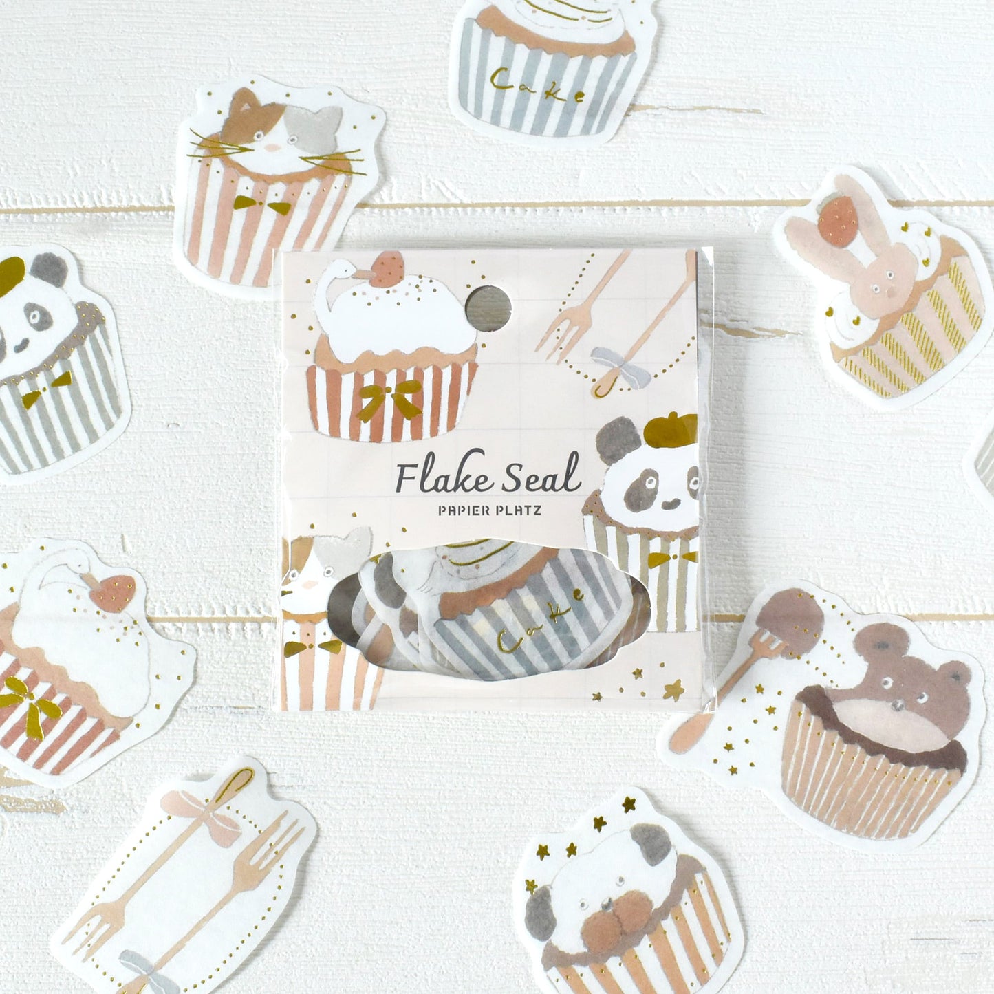 Papier Platz x Tobimatsu Shoichiro Gold Foil Sticker Packet, 2 designs