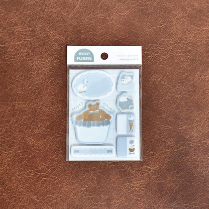 Papier Platz x Tobimatsu Shoichiro Mini Fusen Sticky Notes, 2 designs
