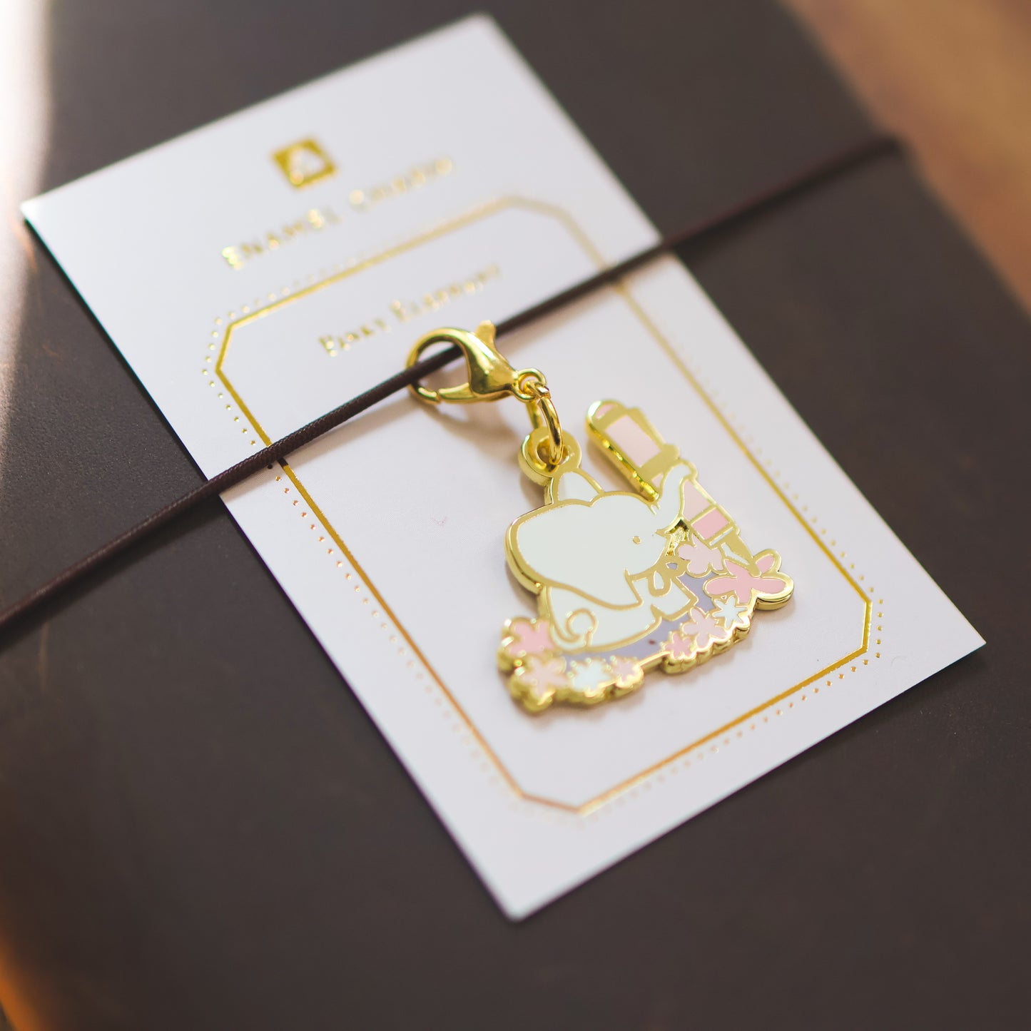 Pinky Elephant x Thousand Skies Elephant Enamel Charm