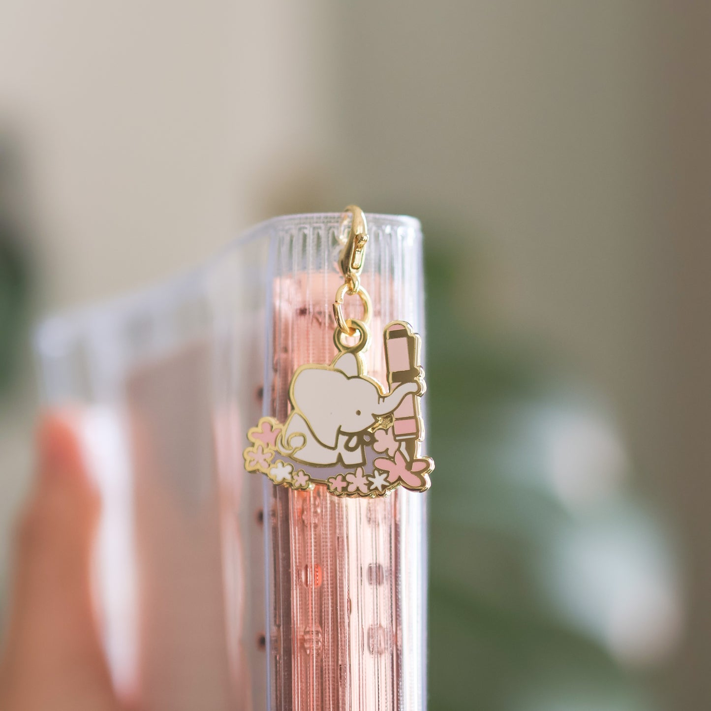 Pinky Elephant x Thousand Skies Elephant Enamel Charm