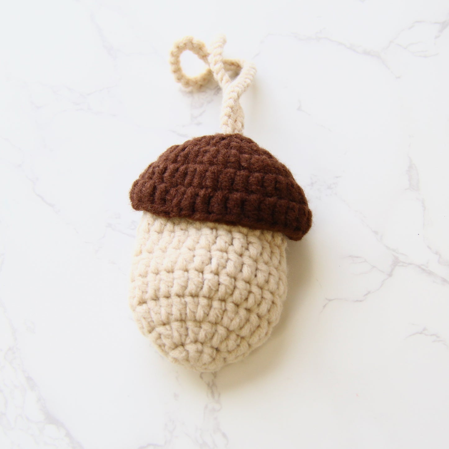 Pinky Elephant Handmade Crochet Chestnut Bag for Airpods and Earbuds