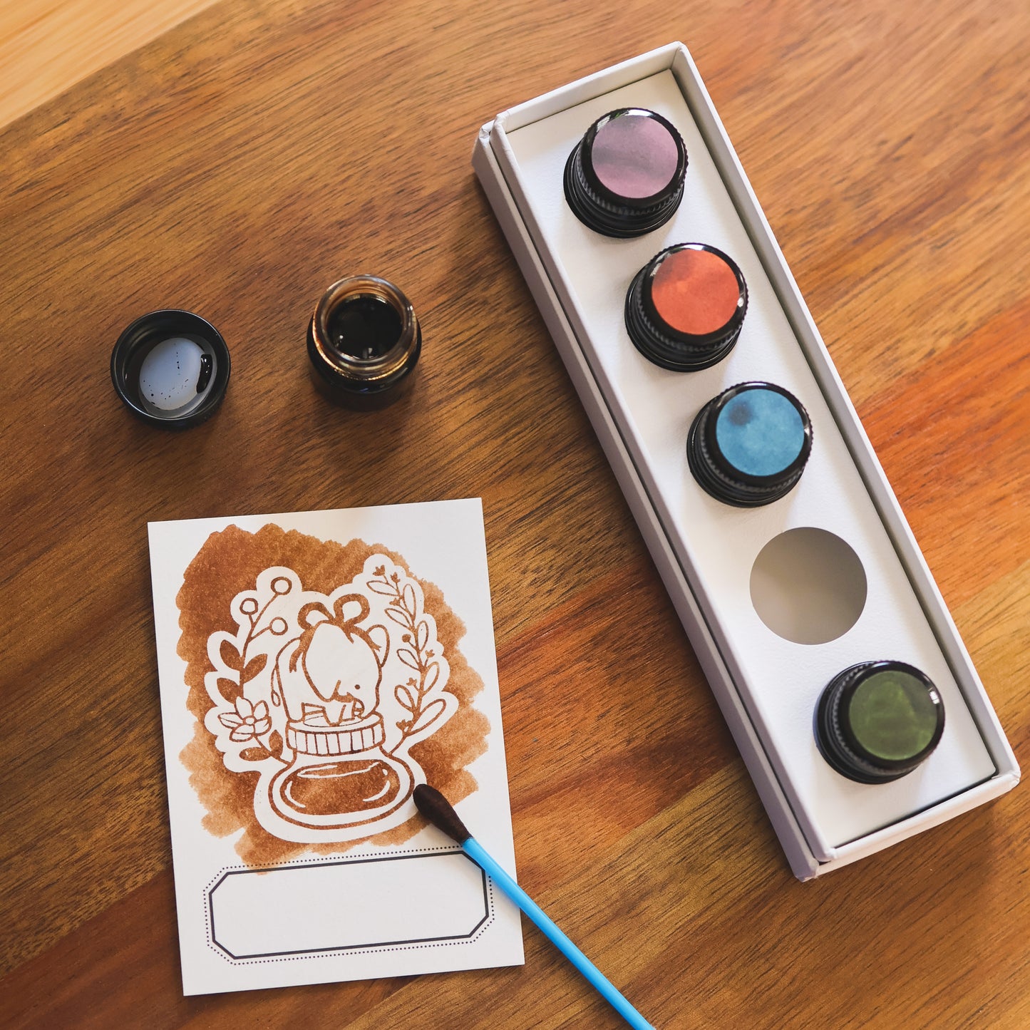 Pinky Elephant x Thousand Skies Ink Card Set