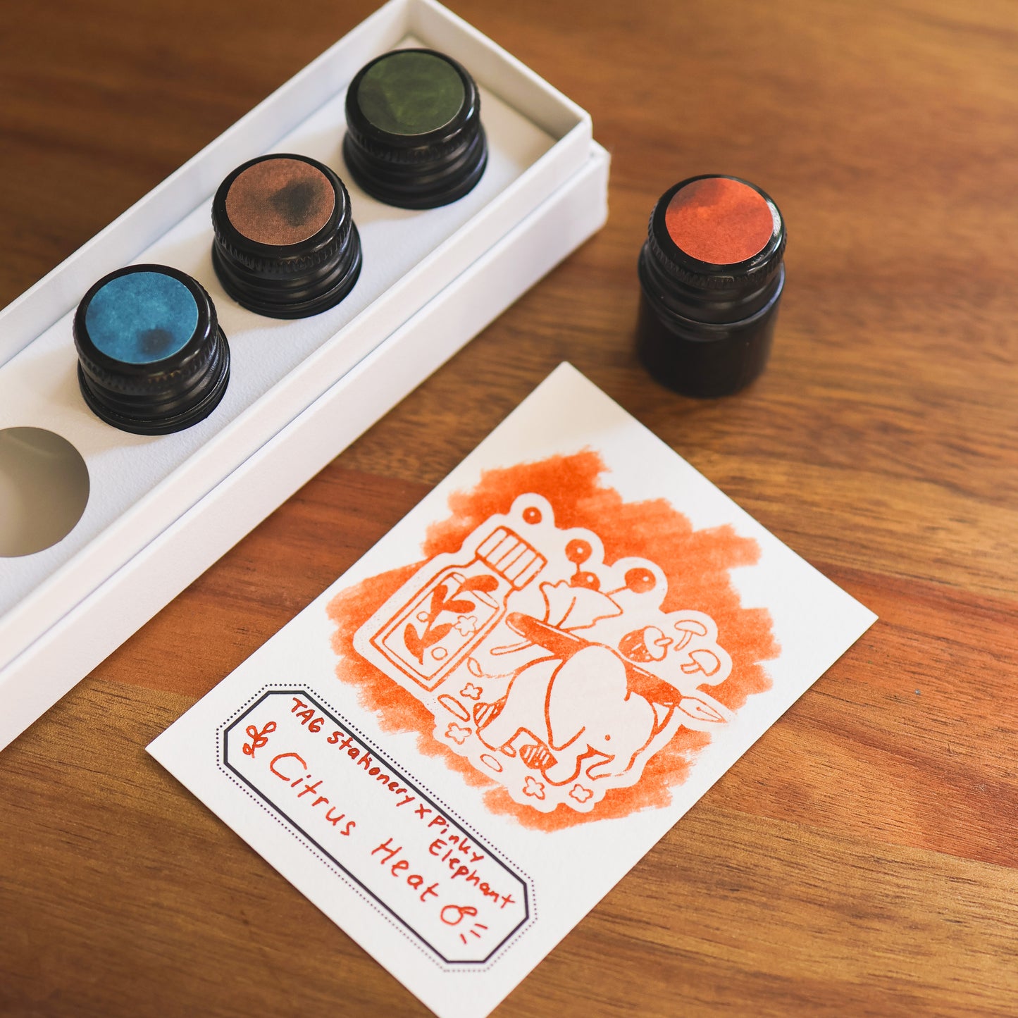 Pinky Elephant x Thousand Skies Ink Card Set