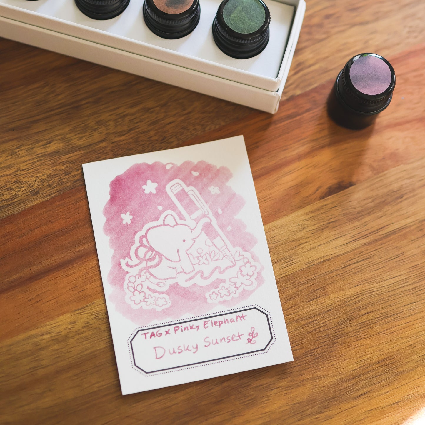 Pinky Elephant x Thousand Skies Ink Card Set
