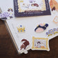 Teayou x Pinky Elephant Gold Foil Flake Sticker Packet - Cat and Stars