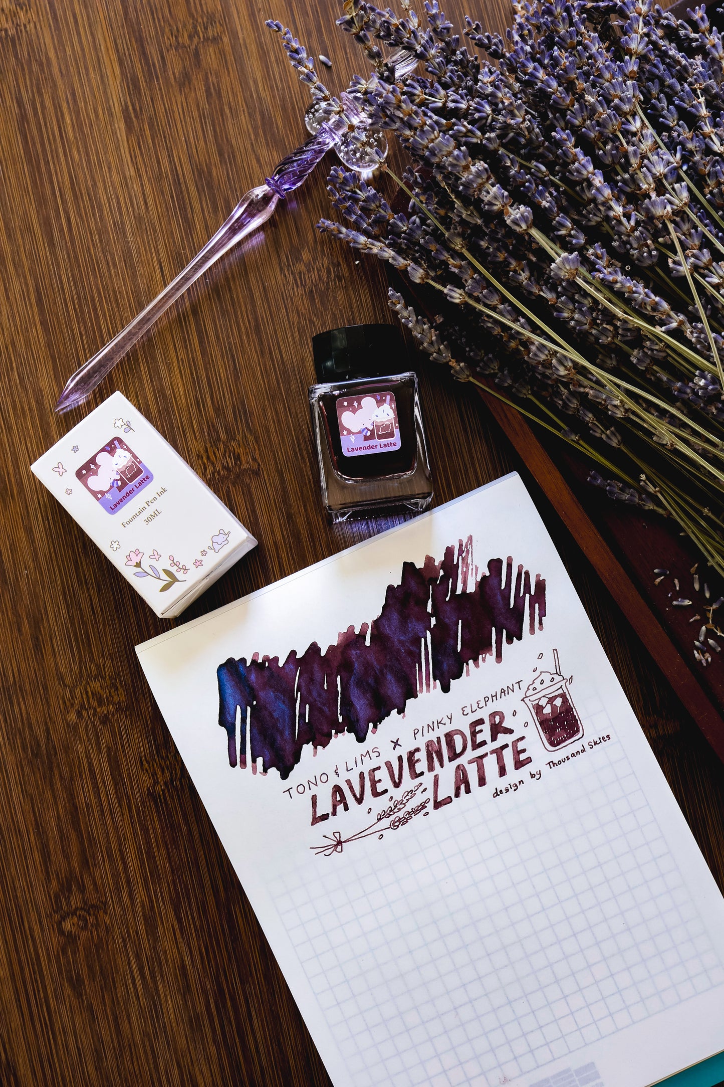 Pinky Elephant x Tono & Lims Bottled Ink Set, 3 Bottles