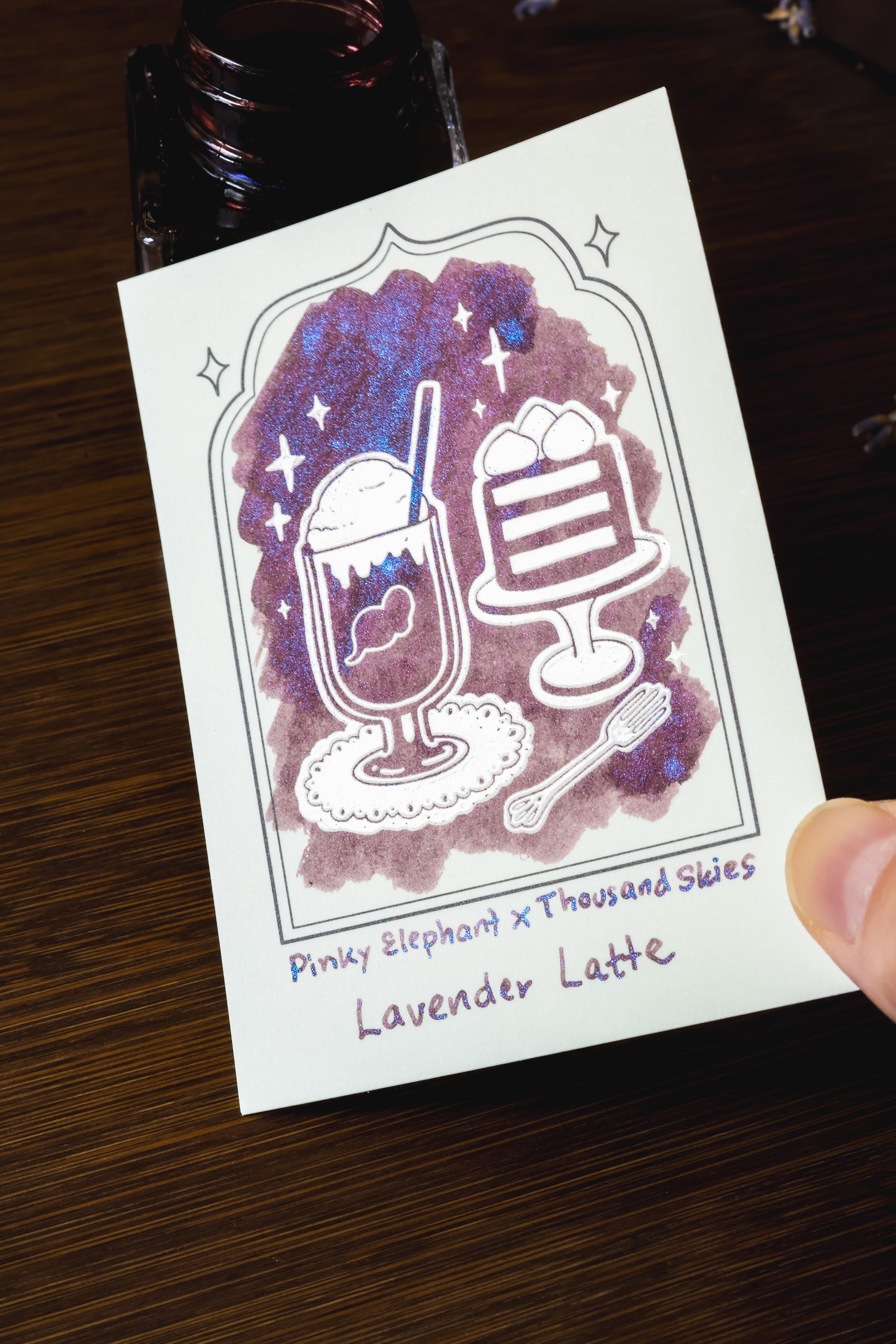 Pinky Elephant x Thousand Skies x Tono & Lims Bottled Ink - Lavender Latte