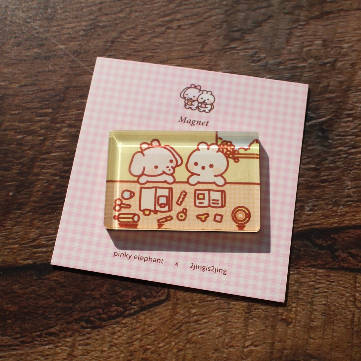 Pinky Elephant x 2jingis2jing Magnet - Little Moments with Friends, Exclusive