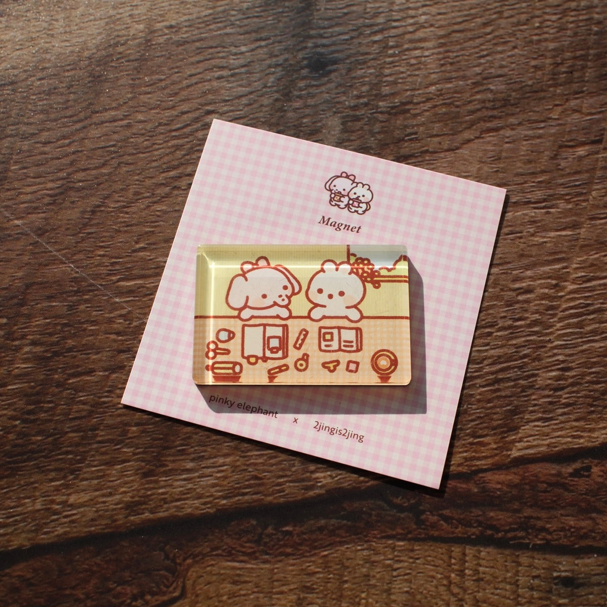 Pinky Elephant x 2jingis2jing Magnet - Little Moments with Friends, Exclusive
