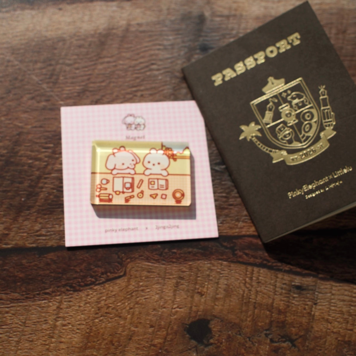 Pinky Elephant x 2jingis2jing Magnet - Little Moments with Friends, Exclusive